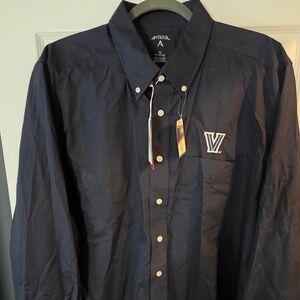 VILLANOVA Antigua Men's Dark Blue Button-Down Shirt